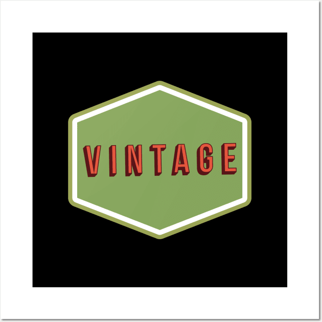 Vintage Badge | Vintage Designs Wall Art by TeodorT